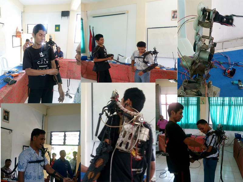 Kunjungan si Iron Man from Bali ke SMK Rekayasa Denpasar